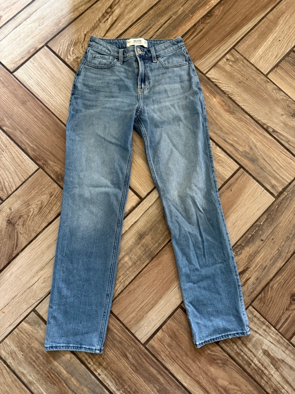 Hollister Men's Slim Straight Light Blue Jeans